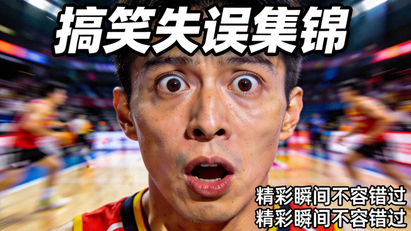 搞笑失误集锦视频预览图，选手惊讶表情特写